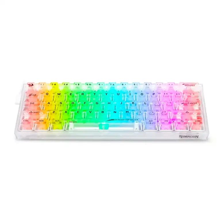 Teclado Gaming Mecanico Redragon Fizz K617CT-RGB – Transparente