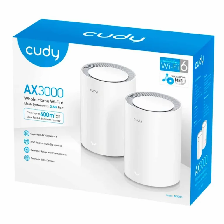 Sistema de malla Cudy Wi-Fi 6 Gigabit M3000 (2-Pack) - AX3000 – imagen 3