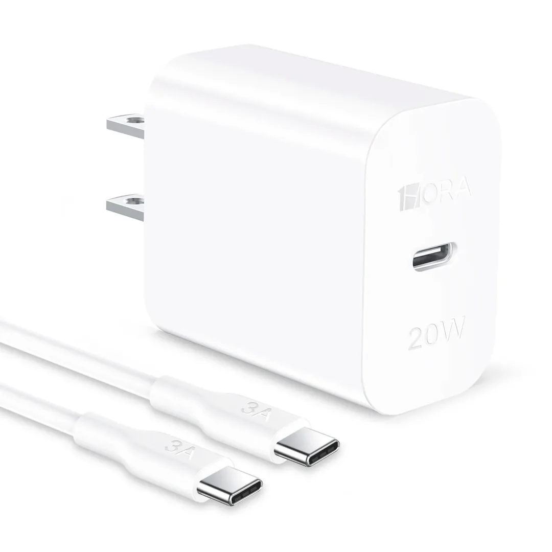 Cargador 1HORA GaN 20W - Cable Tipo-C 3A - GAR153