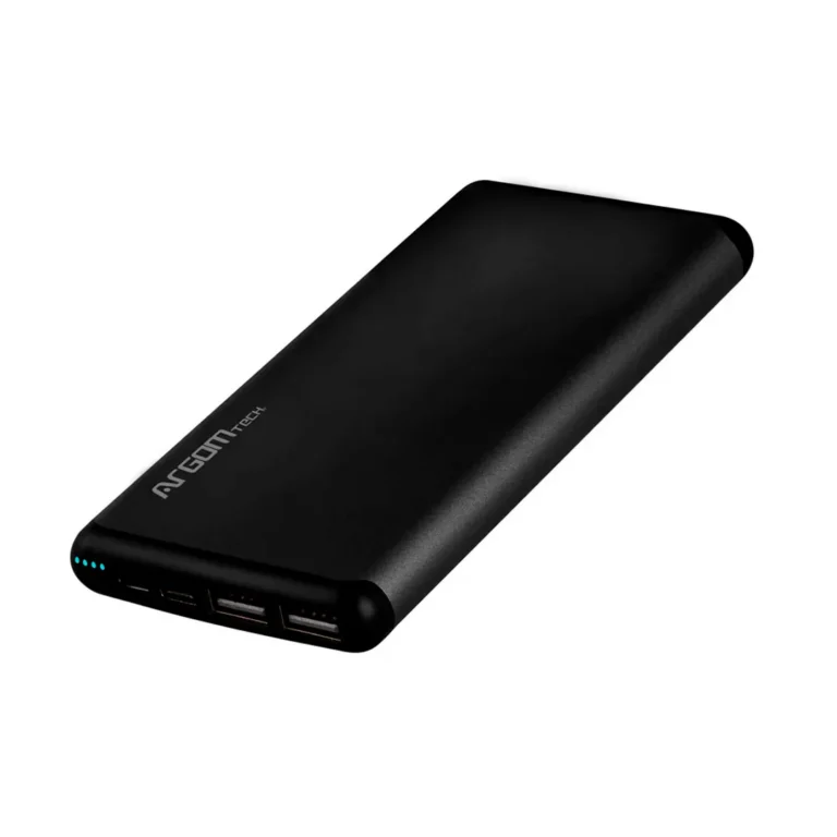Power Bank Argom Tech S12 de Aluminio - 12000mAh - ARG-PB-1150BK