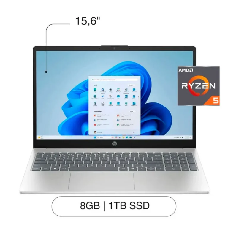 Laptop HP 15-FC0025WM - AMD Ryzen5 7520u / 8GB / 1TB SSD / 15.6" / US / W11