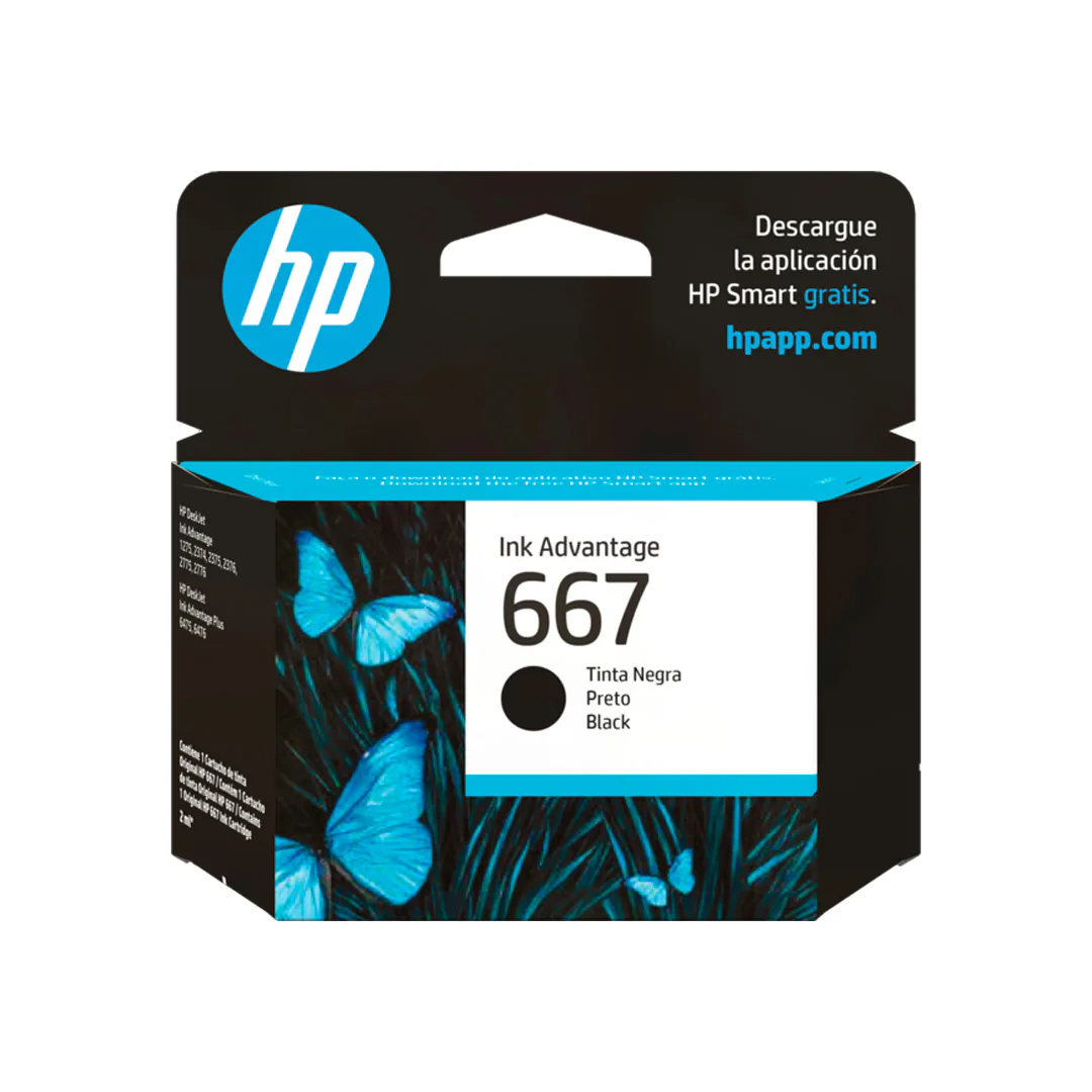 Tinta HP Ink Advantage 667 - Black