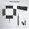 Panel de luz LED RGB Neewer 660 Pro II mejorado (Kit de 2 luces) – imagen 3
