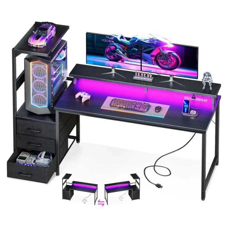 Escritorio AODK de 59” - con puertos de carga USB y luz LED - B011510