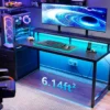 Escritorio AODK de 59” - con puertos de carga USB y luz LED - B011510 – imagen 2