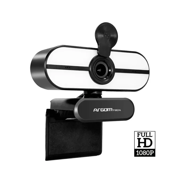 Cámara web Argom Tech Full HD 1080P con micrófono y LED CAM45 ARG-WC-9145BK
