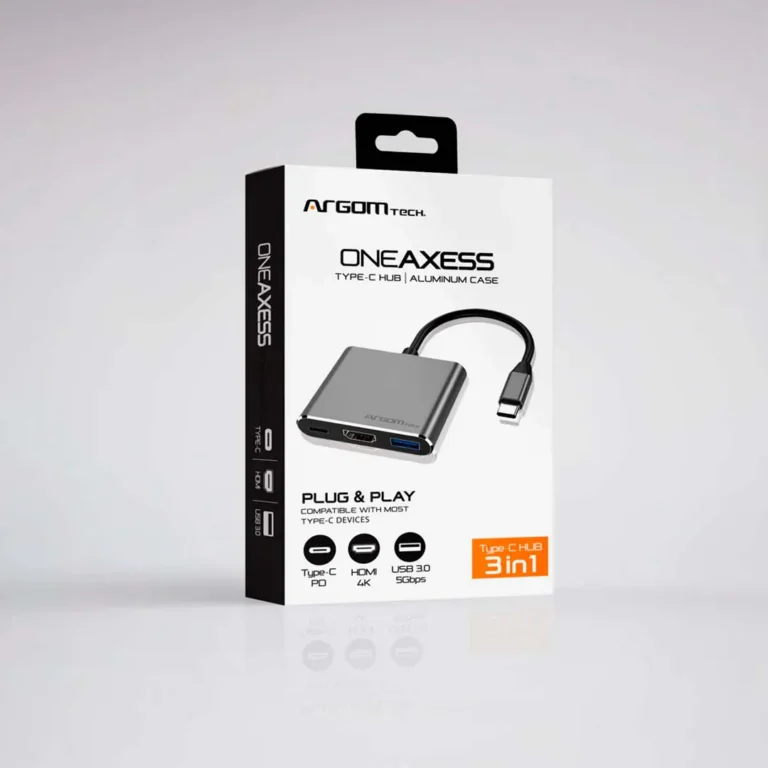 Hub Argom Tech One Axess 3 en 1 tipo C ARG-UB-0181 – imagen 3