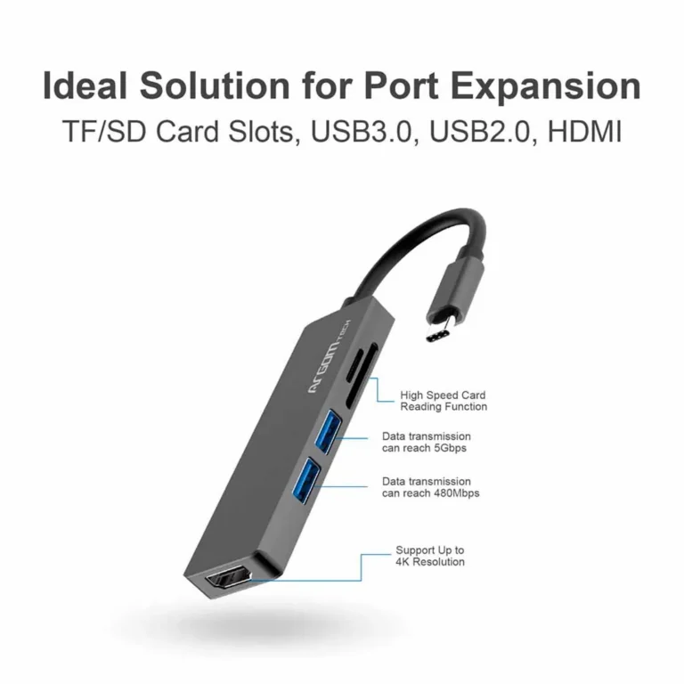Hub Argom Tech One Axess 5 en 1 tipo C ARG-UB-0183 – imagen 3
