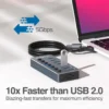 Hub Argom Tech One Axess 2 en 1 con interruptores / de USB-C - USB 3.0 a 7 puertos USB 3.0 ARG-UB-0191 – imagen 2