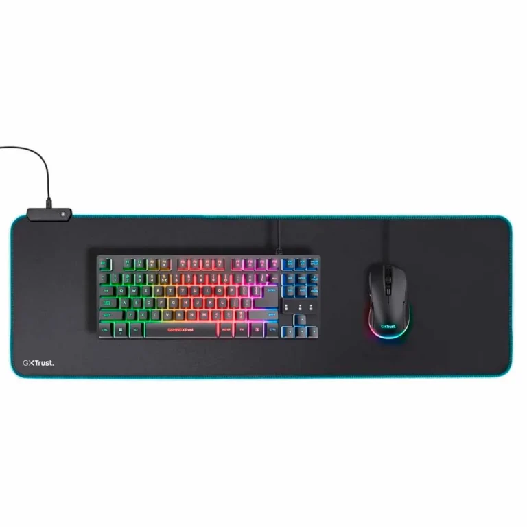 Alfombrilla de mouse gaming GXTrust Glide Flex XXL con bordes iluminados con LED RGB (23395|GXT764) – imagen 4