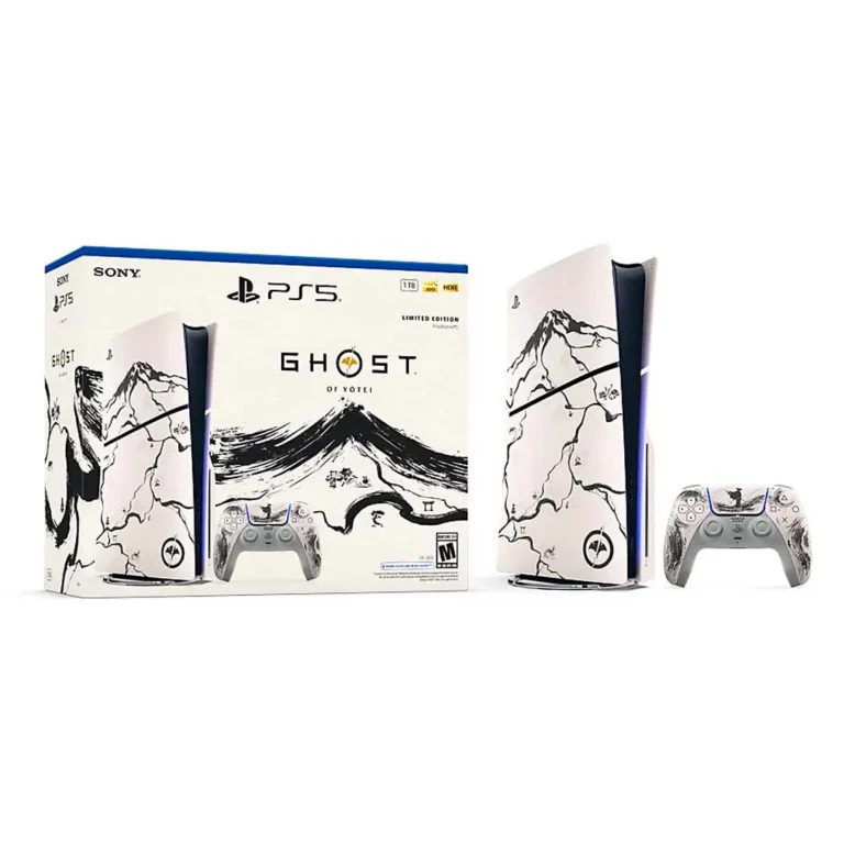 Consola Sony Playstation 5 Slim Disc Drive Ghost of Yotei Gold – Black / Edición limitada / CFI-2015 / 1TB / PS5