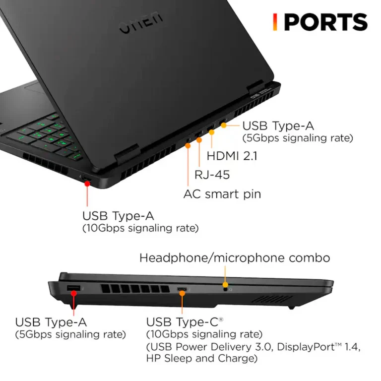 Laptop HP Omen 16-am0073dx - Intel Core Ultra 7 255H / 16GB / 1TB SSD / NVIDIA RTX 5060 / 16” / 2K / US / W11 – imagen 4