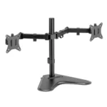 Argom Tech Soporte Doble para Monitor 32" con Base y Ranura para Celular ARG-BR-1605