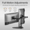 Argom Tech Soporte Doble para Monitor 32" con Base y Ranura para Celular ARG-BR-1605 – imagen 2