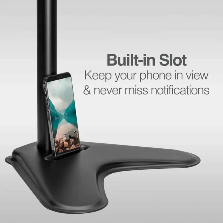 Argom Tech Soporte Doble para Monitor 32" con Base y Ranura para Celular ARG-BR-1605 – imagen 3