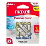 Maxell Pilas Alcalinas AAA (Blister 6)