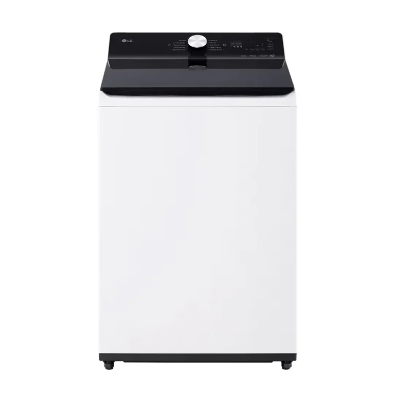 Lavadora LG Carga Superior AI DD TurboWash con Perilla + Panel LED táctil / 23kg / Blanco - WT23EWTX6