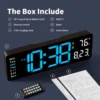 Reloj de pared digital MASHI - 16 pulgadas con control remoto – 5505 – imagen 2