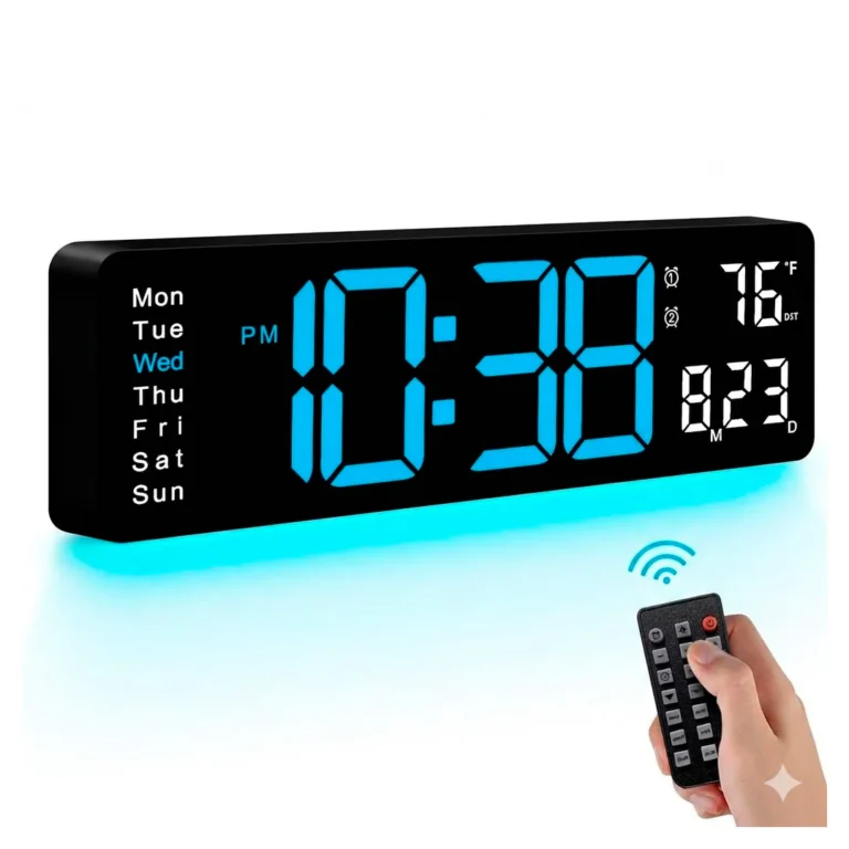 Reloj de pared digital MASHI - 16 pulgadas con control remoto – 5505 – imagen 4