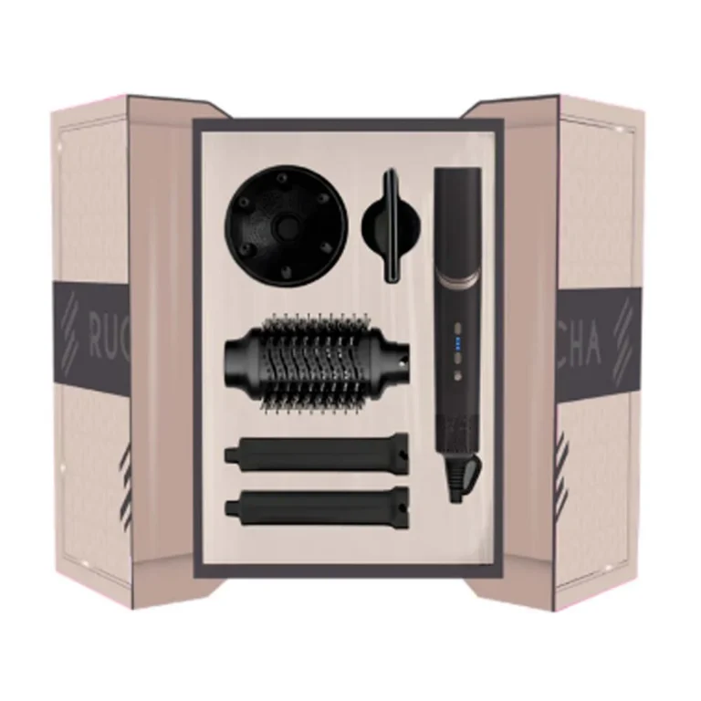 El Secador 5 en 1 Rucha Turbo Styler Pro Digital (Edición Exclusiva), Gris