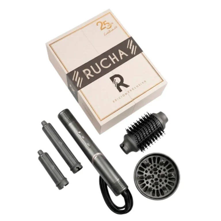 El Secador 5 en 1 Rucha Turbo Styler Pro Digital (Edición Exclusiva), Gris – imagen 2
