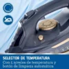 Plancha a Vapor Oster - 2 en 1 con Suela de Cerámica - OSTGCSTCC5000 Azul – imagen 2