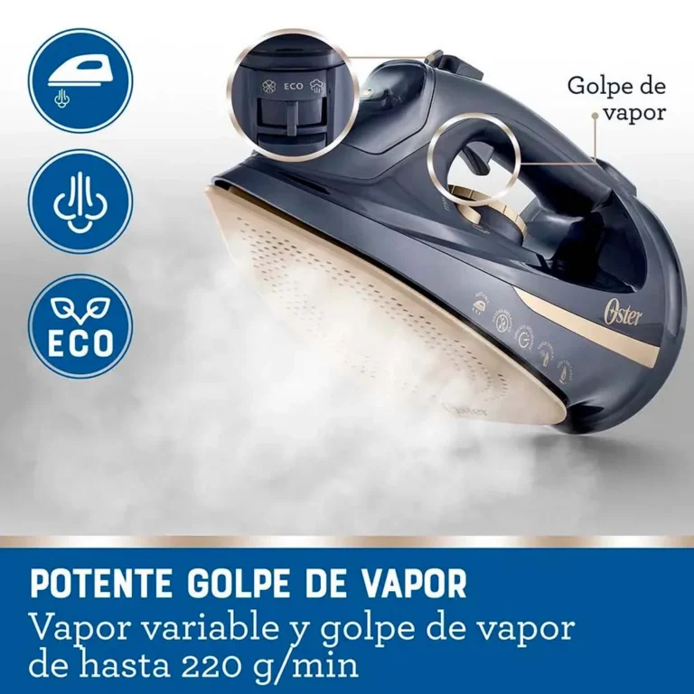 Plancha a Vapor Oster - 2 en 1 con Suela de Cerámica - OSTGCSTCC5000 Azul – imagen 3