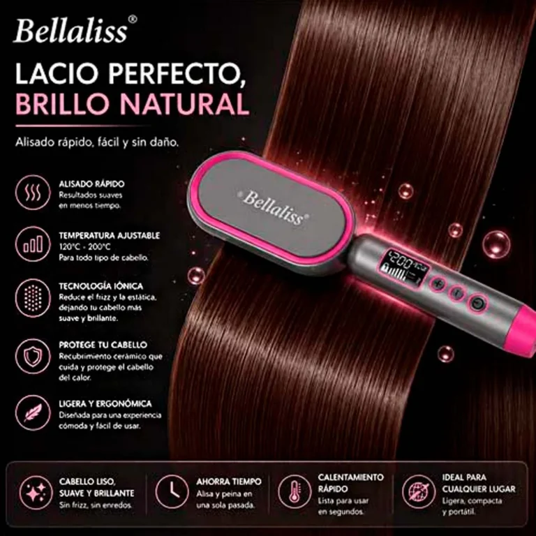 Cepillo Plancha Bellaliss Magic Bruss - Bella-6742 – imagen 2