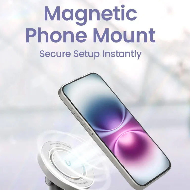 Trípode magnético KraftGeek 65" H desplegado JustTap para iPhone – imagen 6