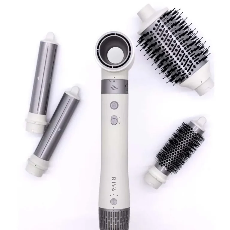 Secador de aire iónico Riva Hair Pro: 5 en 1 AeroStyle, gris claro