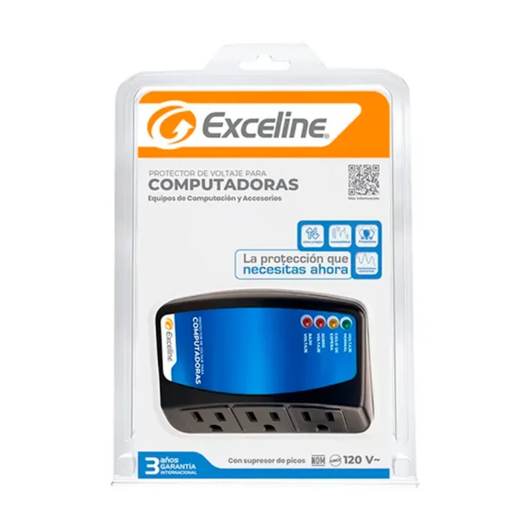 Protector de Voltaje para Computadoras Exceline GSM-PC120 120V – imagen 3