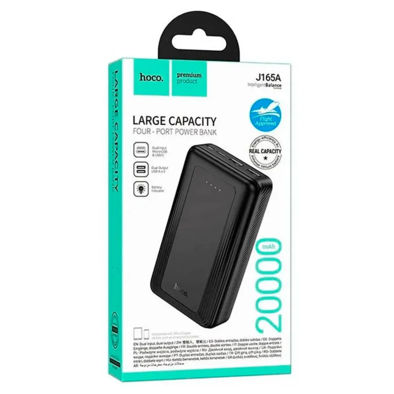 Power Bank Hoco - 20000mAh / 4 puertos - J165A – imagen 2