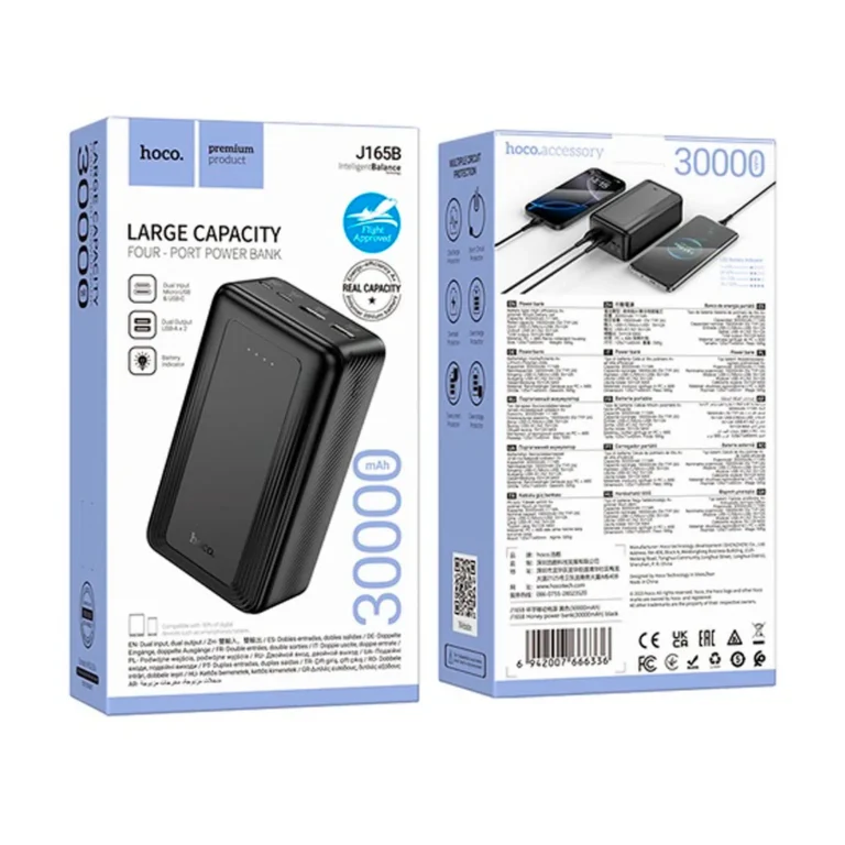 Power Bank Hoco - 30000mAh – 4 puertos - J165B – imagen 3