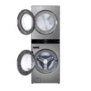 Lavadora y Secadora LG Torre de Lavado WashTower WK22VS6PE 22Kg - Plata