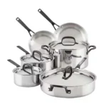 Juego de ollas KitchenAid - Acero Inoxidable / 5 Capas Revestidas / 10 Piezas – 30001