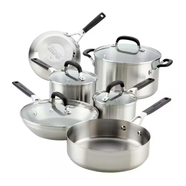 Juego de ollas KitchenAid - Acero inoxidable / 10 piezas - 71017
