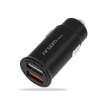 Cargador Argom Tech 30W Dual USB para el carro ARG-AC-0111BK