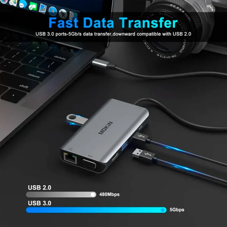 Adaptador multipuerto MOKiN 10 en 1 USB-C Hub (X002FA9PUS) – imagen 3
