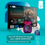 Combo Mundial 2026 Aiwa Smart TV 32" + Aiwa Sistema de audio 1000W