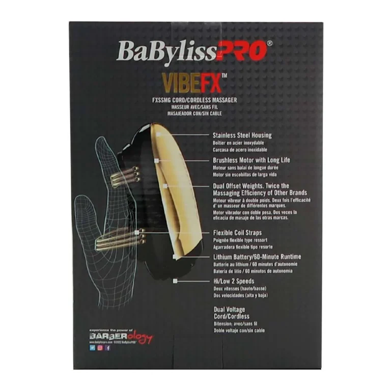 Masajeador BaBylissPRO VIBEFX Gold FXSSMG – imagen 2