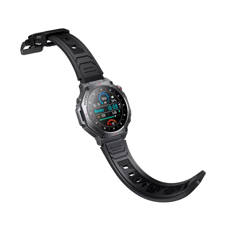 Reloj inteligente Hoco Y37 Smart watch con multi-GNSS y pantalla amoled - Negro – imagen 2
