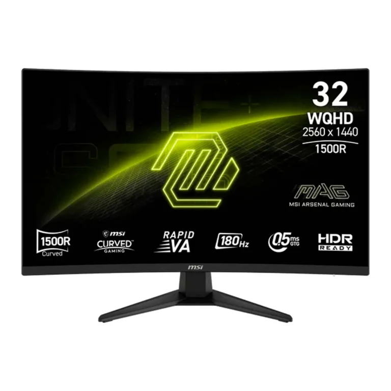 Monitor MSI MAG 321CQF E18 – 32” / WQHD - 2560x1440 píxeles / 180Hz / 0.5ms
