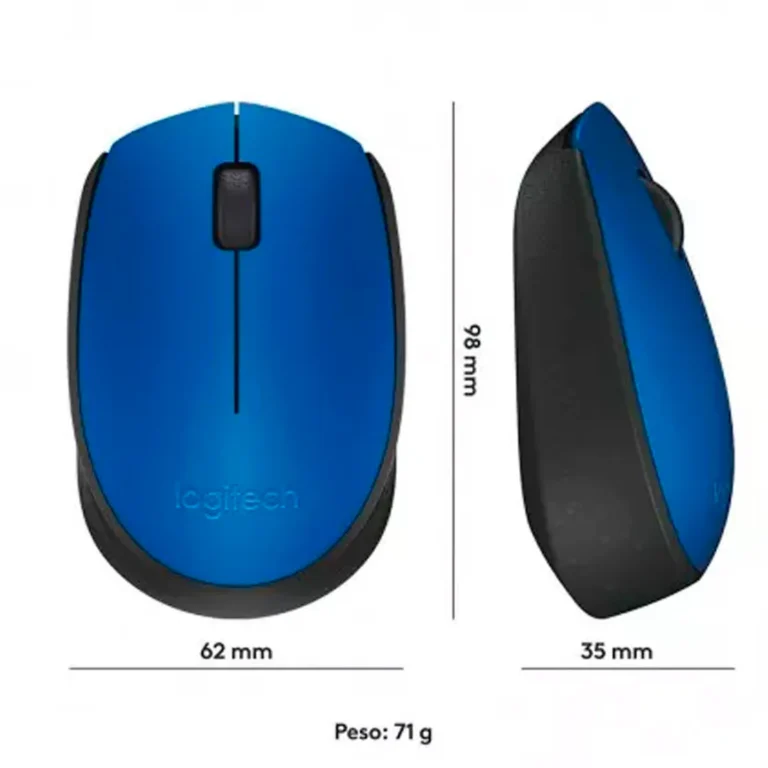 Mouse inalámbrico Logitech M170 Blue/Black 910-004800 – imagen 3