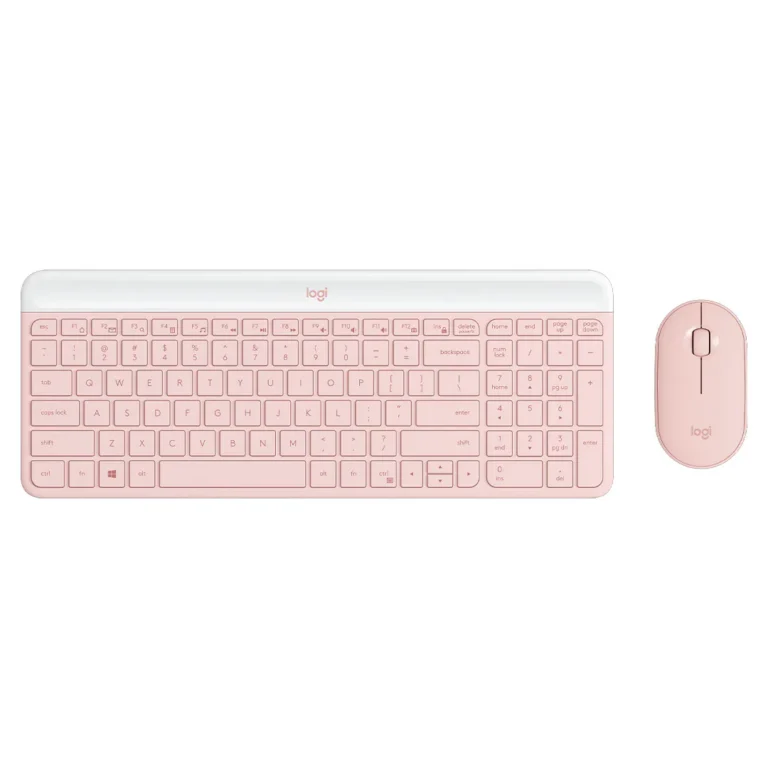 Combo inalámbrico teclado y mouse Logitech MK470 Slim 920-011313 - Rose EN