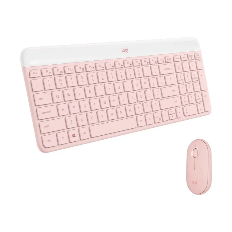 Combo inalámbrico teclado y mouse Logitech MK470 Slim 920-011313 - Rose EN – imagen 2