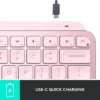 Teclado inalámbrico Logitech MX Keys Mini 920-010474 - Rose – imagen 2