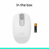 Mouse inalámbrico Logitech M196 Off White 910-007457 – imagen 2