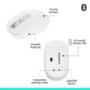 Mouse inalámbrico Logitech M196 Off White 910-007457 – imagen 3