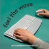 Teclado inalámbrico Logitech Wave Keys Ergonomic 920-012275 ENG - Blanco – imagen 2