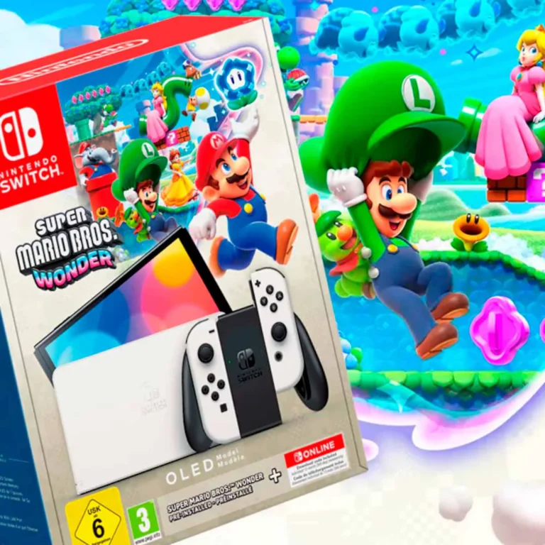Consola Nintendo Switch Oled – Blanco - Incluye Mario Wonder – imagen 4